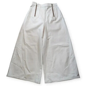 Salvage Cloth Double Zipper High Rise Wide Leg Jeans NYC Sustainable Streetwear